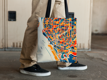 Load image into Gallery viewer, Buffalo Map Tote Bag - New York Map Tote Bag 15x15
