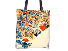 Load image into Gallery viewer, Singapore Map Tote Bag - Malay Peninsula Map Tote Bag 15x15
