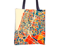 Load image into Gallery viewer, Tel Aviv Map Tote Bag - Israel Map Tote Bag 15x15
