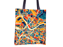 Load image into Gallery viewer, Dresden Map Tote Bag - Germany Map Tote Bag 15x15
