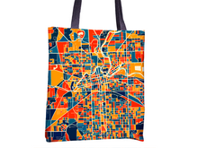 Load image into Gallery viewer, Fort Wayne Map Tote Bag - Indiana Map Tote Bag 15x15
