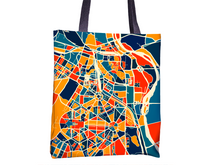 Load image into Gallery viewer, New Delhi Map Tote Bag - India Map Tote Bag 15x15

