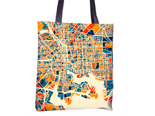 Load image into Gallery viewer, Baltimore Map Tote Bag - Maryland Map Tote Bag 15x15
