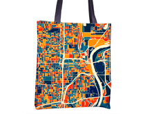 Load image into Gallery viewer, Omaha Map Tote Bag - Nebraska Map Tote Bag 15x15
