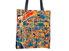 Load image into Gallery viewer, Lincoln Map Tote Bag - Nebraska Map Tote Bag 15x15

