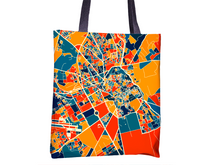 Load image into Gallery viewer, Marrakesh Map Tote Bag - Morocco Map Tote Bag 15x15
