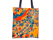 Load image into Gallery viewer, Riverside Map Tote Bag - California Map Tote Bag 15x15
