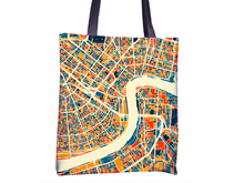 Load image into Gallery viewer, New Orleans Map Tote Bag - No Map Tote Bag 15x15
