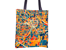 Load image into Gallery viewer, Rochester Map Tote Bag - New York Map Tote Bag 15x15
