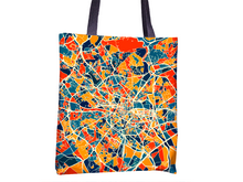 Load image into Gallery viewer, Montpellier Map Tote Bag - France Map Tote Bag 15x15
