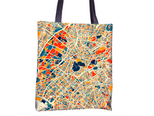 Load image into Gallery viewer, Athens Map Tote Bag - Greece Map Tote Bag 15x15
