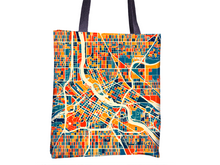 Load image into Gallery viewer, Minneapolis Map Tote Bag - Minnesota Map Tote Bag 15x15
