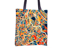 Load image into Gallery viewer, Vienna Map Tote Bag - Austria Map Tote Bag 15x15
