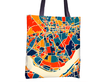 Load image into Gallery viewer, Seoul Map Tote Bag - South Korea Map Tote Bag 15x15
