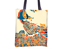 Load image into Gallery viewer, Vancouver Map Tote Bag - British Columbia Map Tote Bag 15x15
