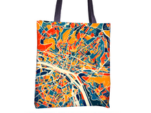 Load image into Gallery viewer, Rouen Map Tote Bag - Normandy Map Tote Bag 15x15
