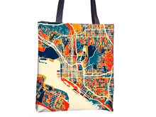 Load image into Gallery viewer, San Diego Map Tote Bag - California Map Tote Bag 15x15
