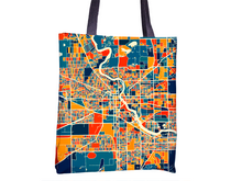 Load image into Gallery viewer, South Bend Map Tote Bag - Indiana Map Tote Bag 15x15

