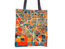Load image into Gallery viewer, Fresno Map Tote Bag - California Map Tote Bag 15x15
