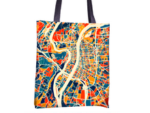 Load image into Gallery viewer, Lyon Map Tote Bag - France Map Tote Bag 15x15
