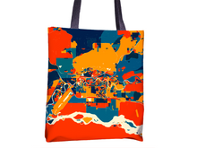Load image into Gallery viewer, Fairbanks Map Tote Bag - Alaska Map Tote Bag 15x15
