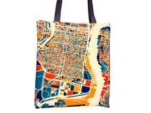Load image into Gallery viewer, Philadelphia Map Tote Bag - Philly Map Tote Bag 15x15
