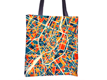 Load image into Gallery viewer, Bruxelles Map Tote Bag - Belgium Map Tote Bag 15x15
