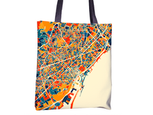 Load image into Gallery viewer, Barcelona Map Tote Bag - Spain Map Tote Bag 15x15
