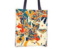 Load image into Gallery viewer, Helsinki Map Tote Bag - Finland Map Tote Bag 15x15
