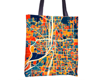 Load image into Gallery viewer, Grand Rapids Map Tote Bag - Michigan Map Tote Bag 15x15
