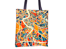 Load image into Gallery viewer, Roma Map Tote Bag - Italy Map Tote Bag 15x15
