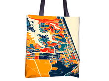 Load image into Gallery viewer, Virginia Beach Map Tote Bag - Virginia Map Map Tote Bag 15x15
