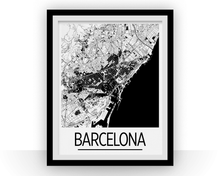 Load image into Gallery viewer, Barcelona Map Poster - spain Map Print - Art Deco Series
