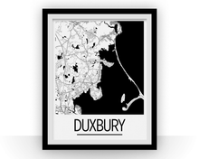 Charger l&#39;image dans la galerie, Affiche cartographique de Duxbury - Style Art Déco

