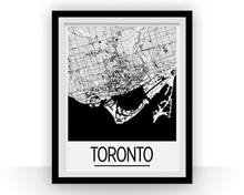 Charger l&#39;image dans la galerie, Toronto Map Poster - canada Map Print - Art Deco Series
