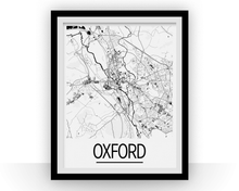 Load image into Gallery viewer, Oxford Map Poster - uk Map Print - Art Deco Series
