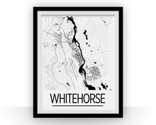 Load image into Gallery viewer, Whitehorse Map Poster - Canada Map Print - Art Deco Series
