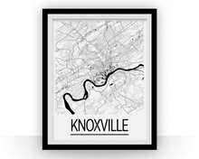 Charger l&#39;image dans la galerie, Affiche cartographique de Knoxville - Style Art Déco
