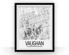 Charger l&#39;image dans la galerie, Affiche cartographique de Vaughan Ontario - Style Art Déco
