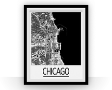 Charger l&#39;image dans la galerie, Chicago Map Poster - usa Map Print - Art Deco Series
