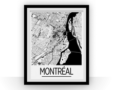 Charger l&#39;image dans la galerie, Montreal Map Poster - canada Map Print - Art Deco Series

