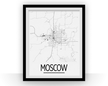 Load image into Gallery viewer, Moscow ID Map Poster - Idaho Map Print - Art Deco Series
