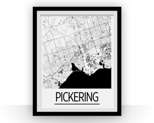 Charger l&#39;image dans la galerie, Affiche cartographique de Pickering Ontario - Style Art Déco
