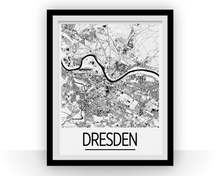 Charger l&#39;image dans la galerie, Dresden Map Poster - germany Map Print - Art Deco Series
