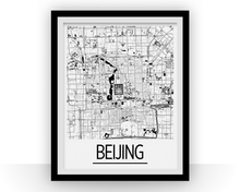 Load image into Gallery viewer, Beijing Map Poster - china Map Print - Art Deco Series
