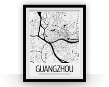 Load image into Gallery viewer, Guangzhou Map Poster - china Map Print - Art Deco Series
