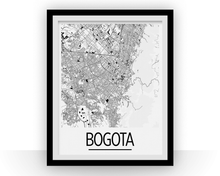 Load image into Gallery viewer, Bogota Map Poster - colombia Map Print - Art Deco Series

