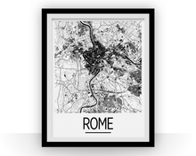 Charger l&#39;image dans la galerie, Rome Map Poster - italy Map Print - Art Deco Series
