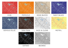 Load image into Gallery viewer, Fremont Map Print - Choose your color

