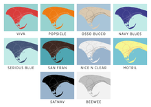 Load image into Gallery viewer, Provincetown Map Print - Choose your color
